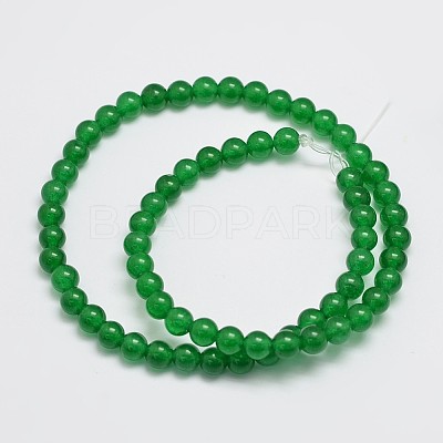 Natural & Dyed Malaysia Jade Bead Strands G-A146-6mm-A06-1