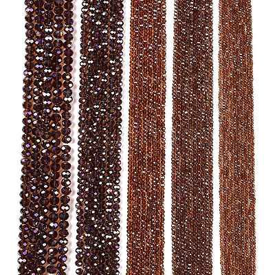 Electroplate Glass Beads Strands X-EGLA-A044-T2mm-B02-1