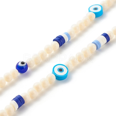 Plastic Beads Mobile Straps HJEW-JM00567-1