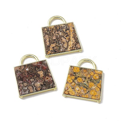 Natural Leopard Skin Jasper Pendants G-G977-04G-02-1