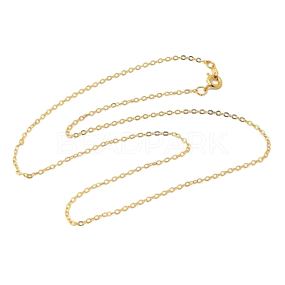 Brass Cable Chain Necklaces SW028-G-1