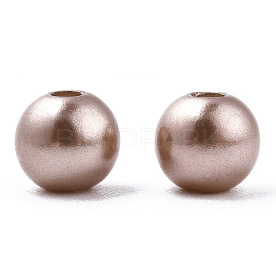 Spray Painted ABS Plastic Imitation Pearl Beads OACR-T015-05A-05-1