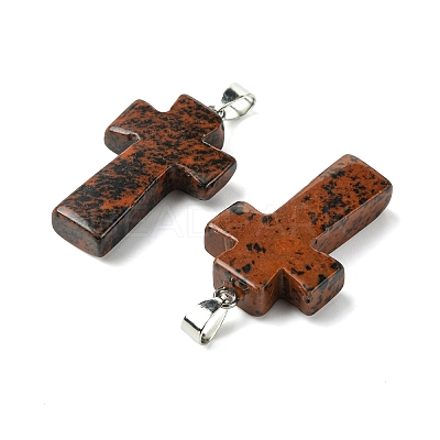 Natural Mahogany Obsidian Pendants GG-K002-11D-1