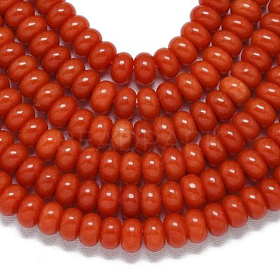 Natural Malaysia Jade Beads Strands G-B165-G01-5x8mm-12-1