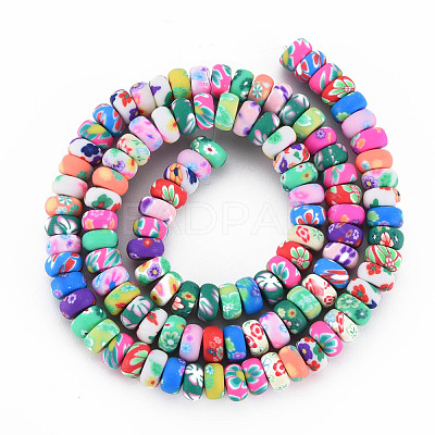 Handmade Polymer Clay Beads Strands CLAY-N008-056-01-1
