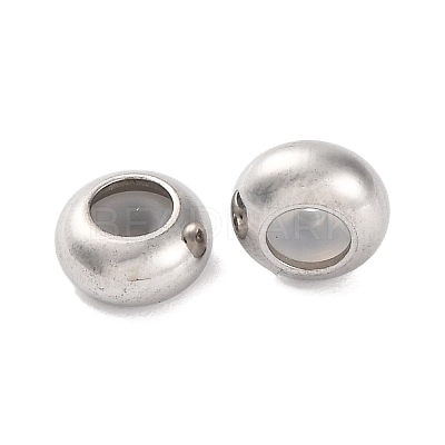 202 Stainless Steel Beads STAS-P238-10P-F-1