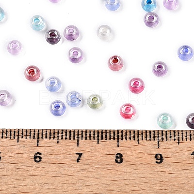 6/0 Transparent Inside Colours Glass Seed Round Beads X1-SEED-N006-004-1