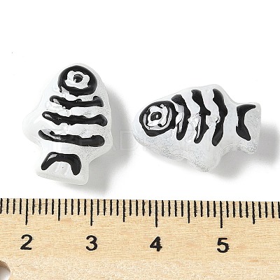 Baking Paint Glass Enamel Beads BLOW-D300-04G-1