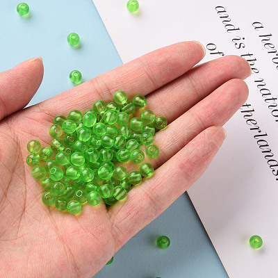 Transparent Acrylic Beads MACR-S370-A6mm-734-1