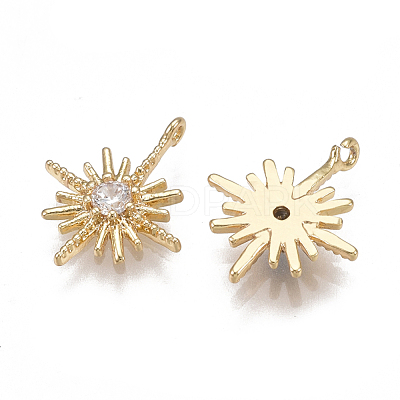 Brass Charms KK-T038-378G-1