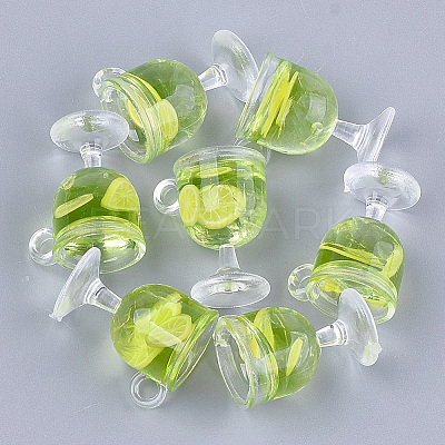 Resin Cup Pendants X-CRES-S359-11A-1
