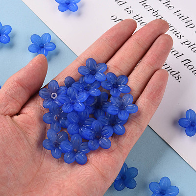 Frosted Acrylic Bead Caps MACR-S371-08A-751-1