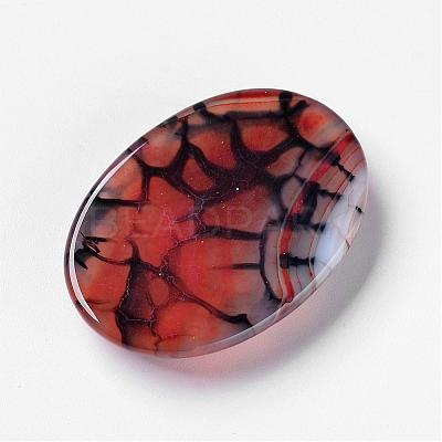 Natural Dragon Veins Cabochons G-F296-07-25x35mm-1