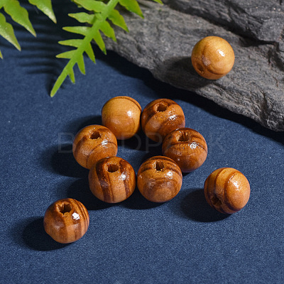 Undyed Natural Wood Beads X-TB611Y-10mm-LF-1