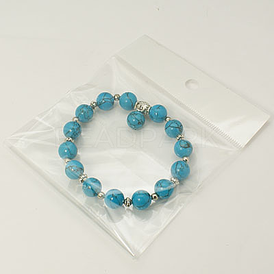 Fashion Gemstone Beaded Bracelets BJEW-JB00858-01-1