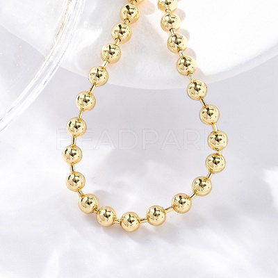 Long-Lasting Plated Brass Round Bead Slider Beacelets for Women Men BJEW-E089-01G-01-1
