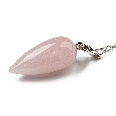 Natural Rose Quartz Bullet Charm G-Q1002-07P-11-1