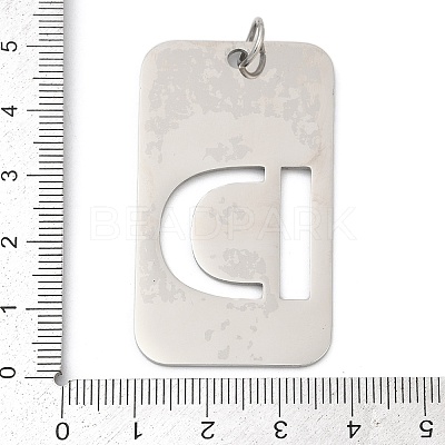 304 Stainless Steel Pendants STAS-M115-01P-D-1