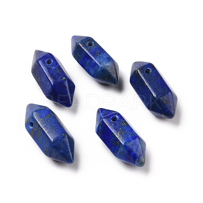 Natural & Synthetic Mixed Gemstone Double Terminal Pointed Pendants G-C007-02A-1