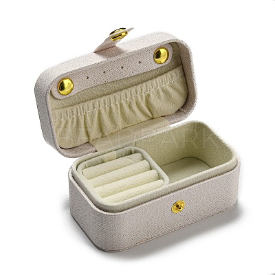 PU Imitation Leather Jewelry Box LBOX-E001-01A-1