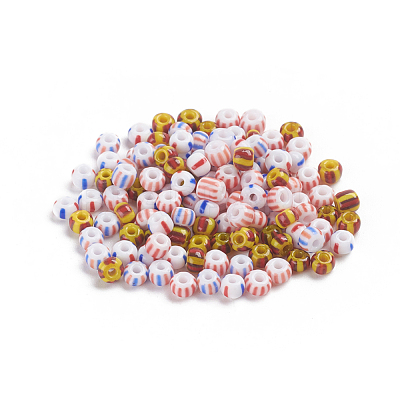 Printed Porcelain Beads PORC-G005-01-1