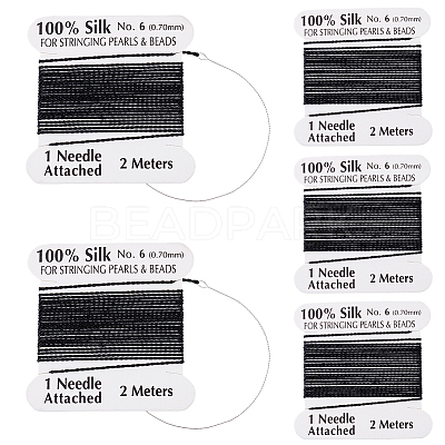 5Pcs Pure Silk Cord OCOR-BBC0001-04A-1