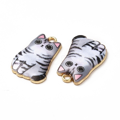 Alloy Enamel Pendants X-ENAM-M046-12G-E-1