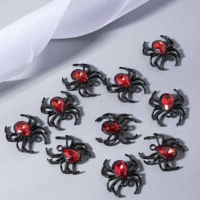 Halloween Alloy Rhinestone Pendants PW-WG39EB4-01-1