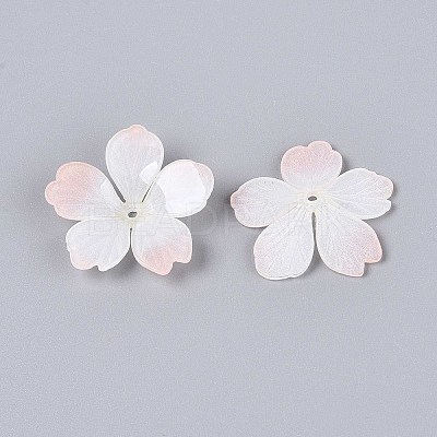 Flower Acrylic Bead Caps X-SACR-T017-51B-1