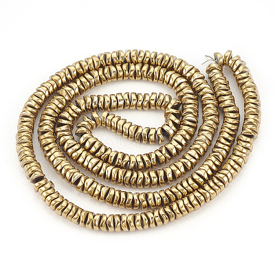Electroplate Non-magnetic Synthetic Hematite Beads Strands X-G-T061-179J-1