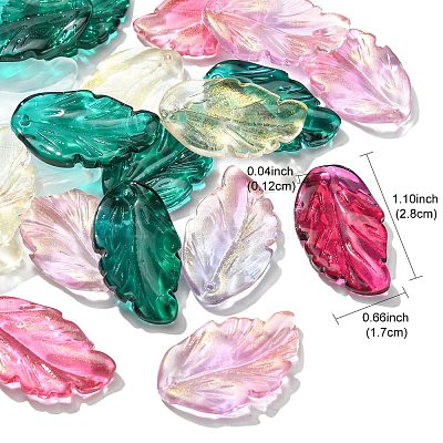 Glass Pendants GLAA-YW0003-36-1