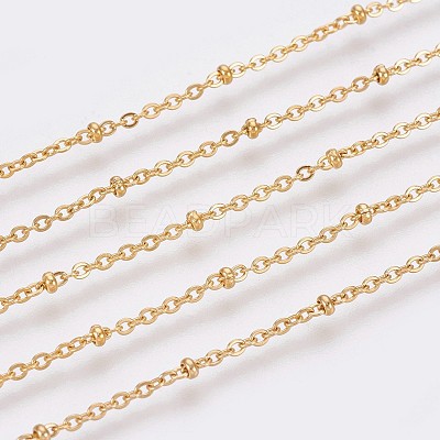 Ion Plating(IP) 304 Stainless Steel Cable Chain Anklets AJEW-P069-01G-1