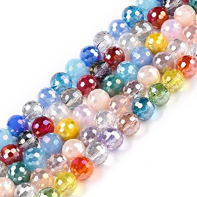Electroplate Glass Bead Strands GLAA-Z006-01M-1
