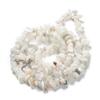 Natural Rainbow Moonstone Beads Strands G-A200-02-1