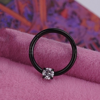 316L Stainless Steel Hoop Nose Rings WGEE114-23-1