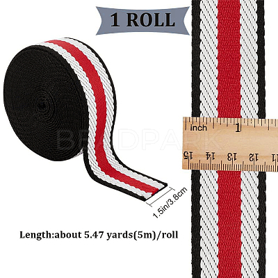 5 Yards Triolor Polyester Ribbon OCOR-GF0002-27-1