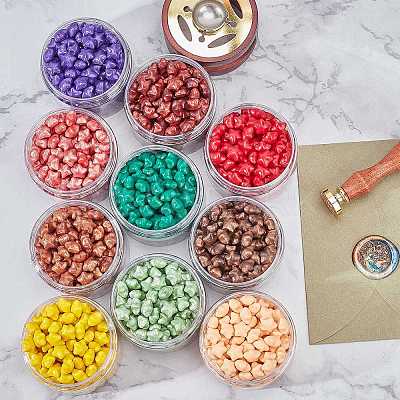Sealing Wax Particles Kits for Retro Seal Stamp DIY-CP0003-54H-1