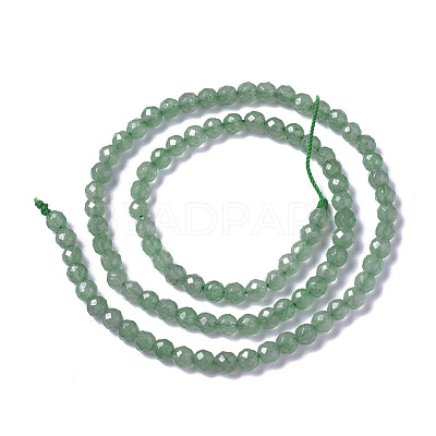 Natural Green Aventurine Beads Strands G-F596-10-3mm-1