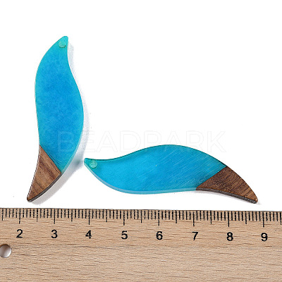 Resin & Wood Big Pendants WOOD-F015-18A-1