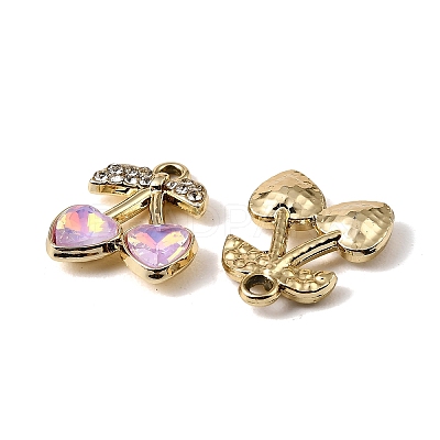 Alloy Rhinestone Pendants FIND-K032-34G-1
