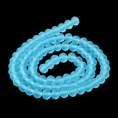 Transparent Glass Beads Strands EGLA-A034-T4mm-MD08-1