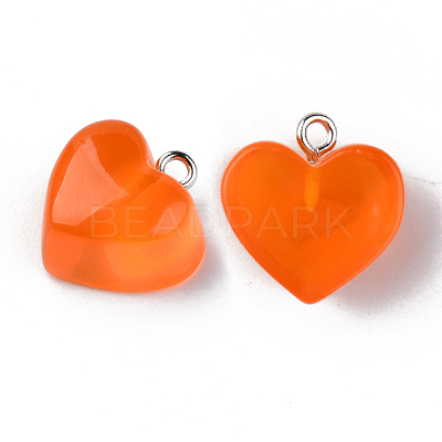 Transparent Resin Pendants X-RESI-R429-30I-1