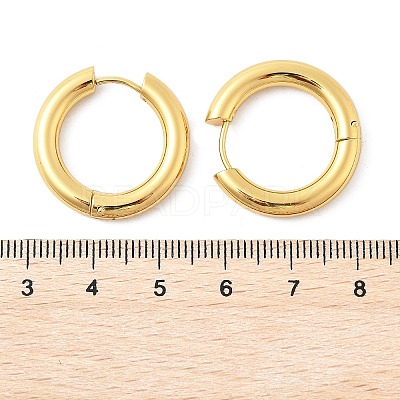 202 Stainless Steel Huggie Hoop Earrings EJEW-O087-08J-G-1