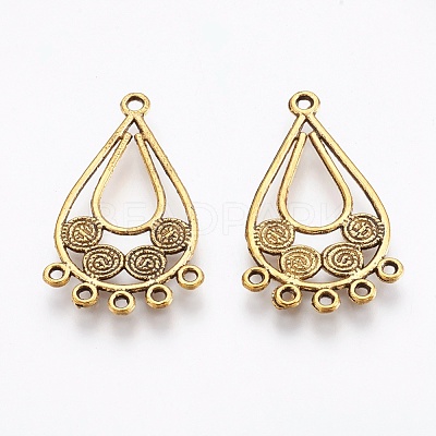 Tibetan Style Alloy Chandelier Components PALLOY-E450-11AG-1