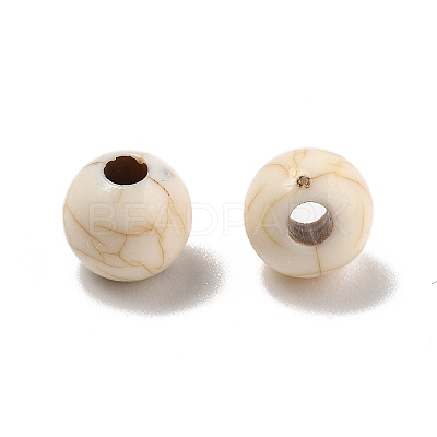 Crackle Opaque Acrylic Beads OACR-Z026-04A-1