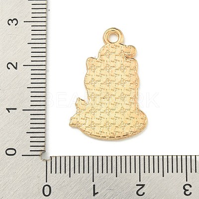Christmas Kitten Alloy Enamel Pendants ENAM-I060-02D-1