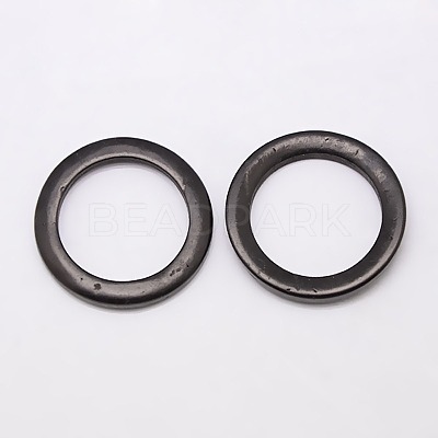 Dyed Wood Jewelry Findings Coconut Linking Rings COCO-O006B-07-1