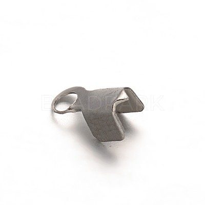 Tarnish Resistant 304 Stainless Steel Folding Crimp Ends STAS-E103-09A-1