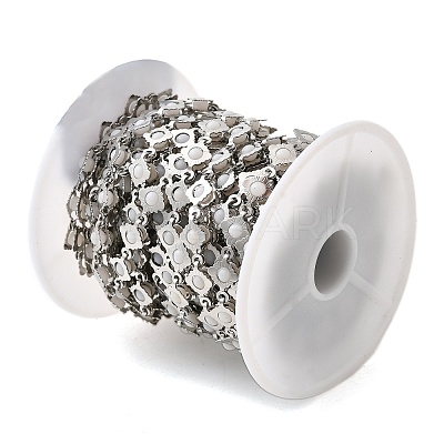 304 Stainless Steel Rhombus Link Chains CHS-C016-31P-1