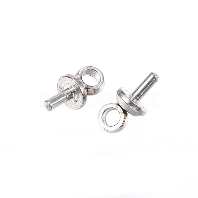 Tarnish Resistant 304 Stainless Steel Peg Bails Pendants X-STAS-D448-086P-1